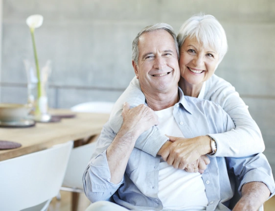 Seniors Couple Happy and Smiling