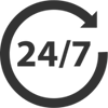 24/7 Monitoring Icon