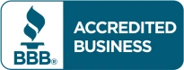 Better Business Bureau Accredited Blue Logo