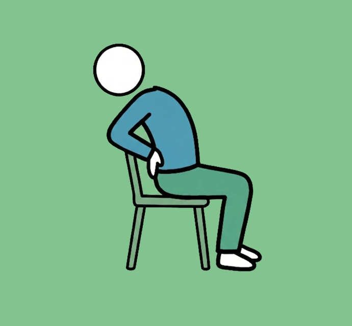 Chair yoga for seniors Chair Camel pose