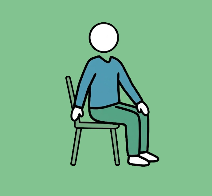 Chair yoga for seniors Simple Seated Twist pose