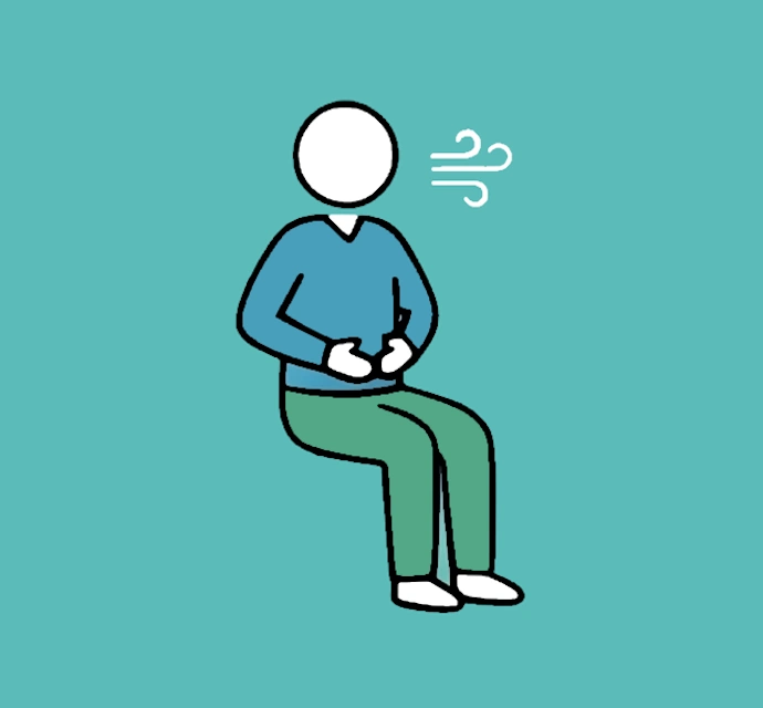 Tai Chi deep breathing pose for seniors