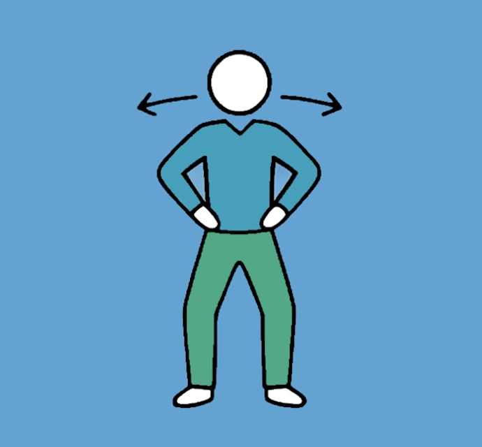 tai chi torso twist pose for seniors