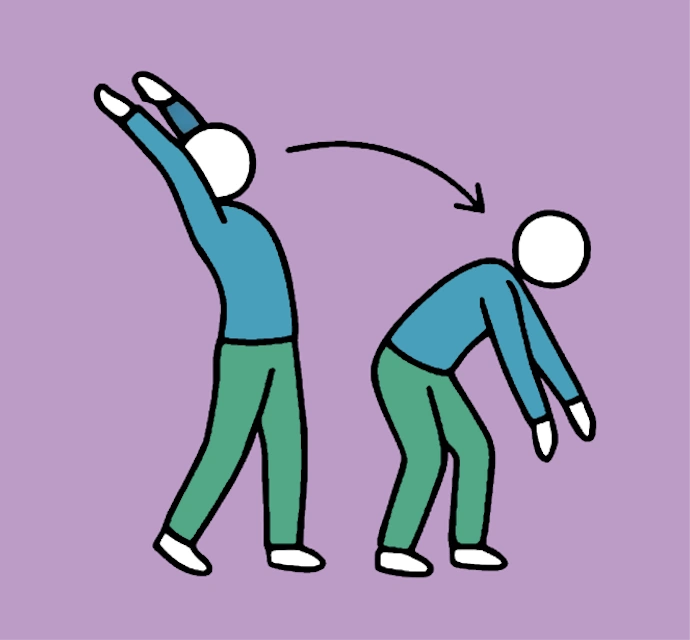 Tai Chi windmill pose for seniors