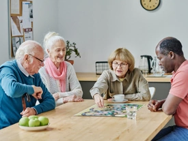Women walking on boardwalk