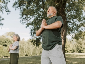 Women walking on boardwalk