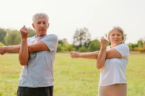 Women walking on boardwalk