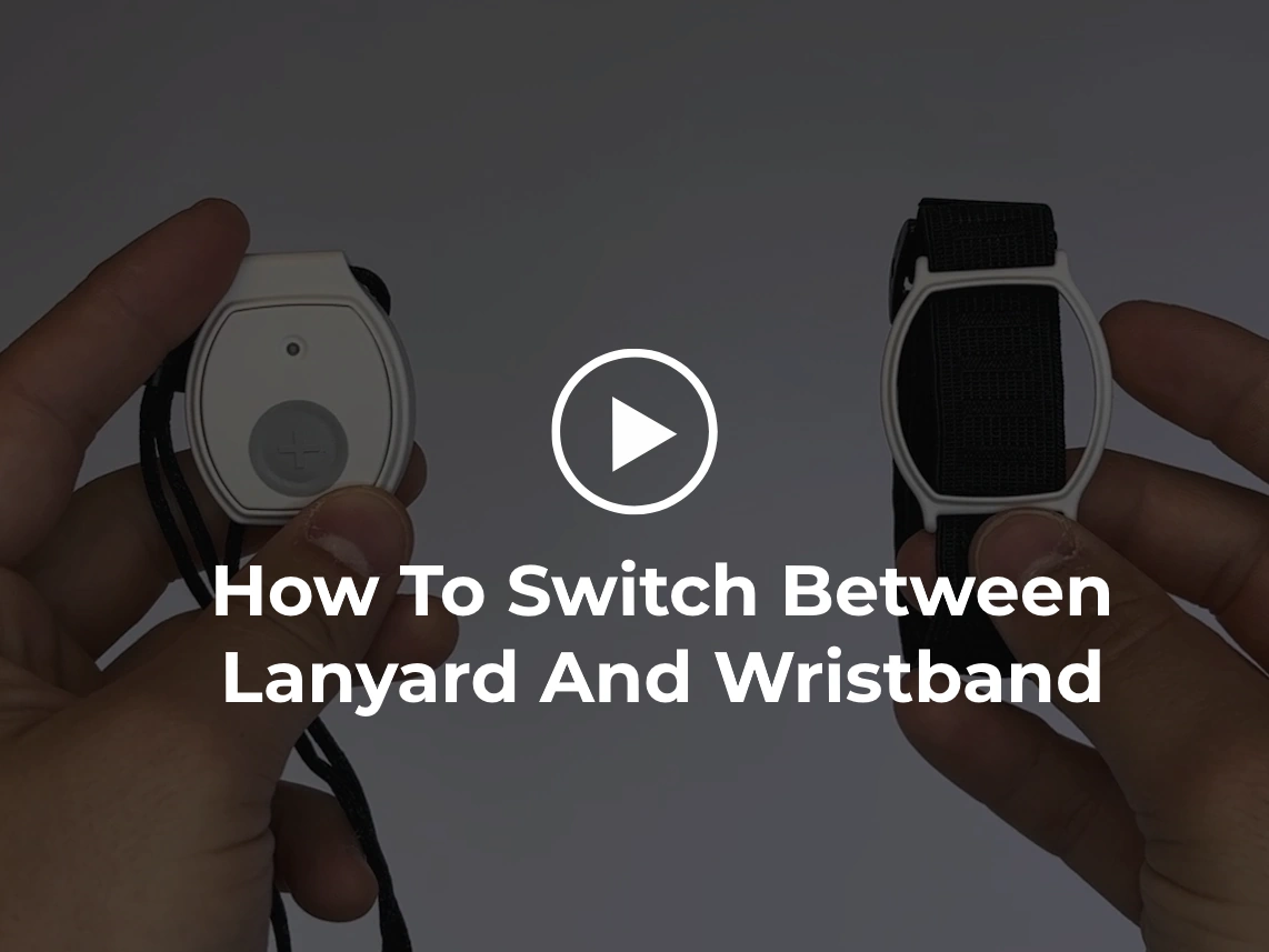 how to switch between lanyard and wristband video guide