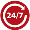 24/7 Monitoring Icon