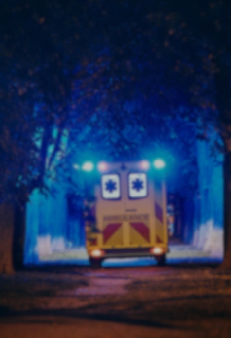 Ambulance is on its way to the senior