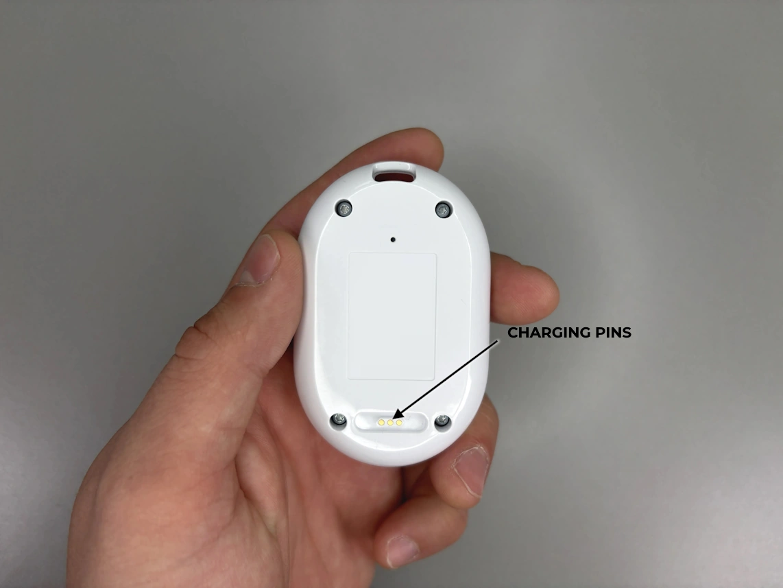 provided in the box phone cord with the arrows pointed at smaller cord end and larger cord end.