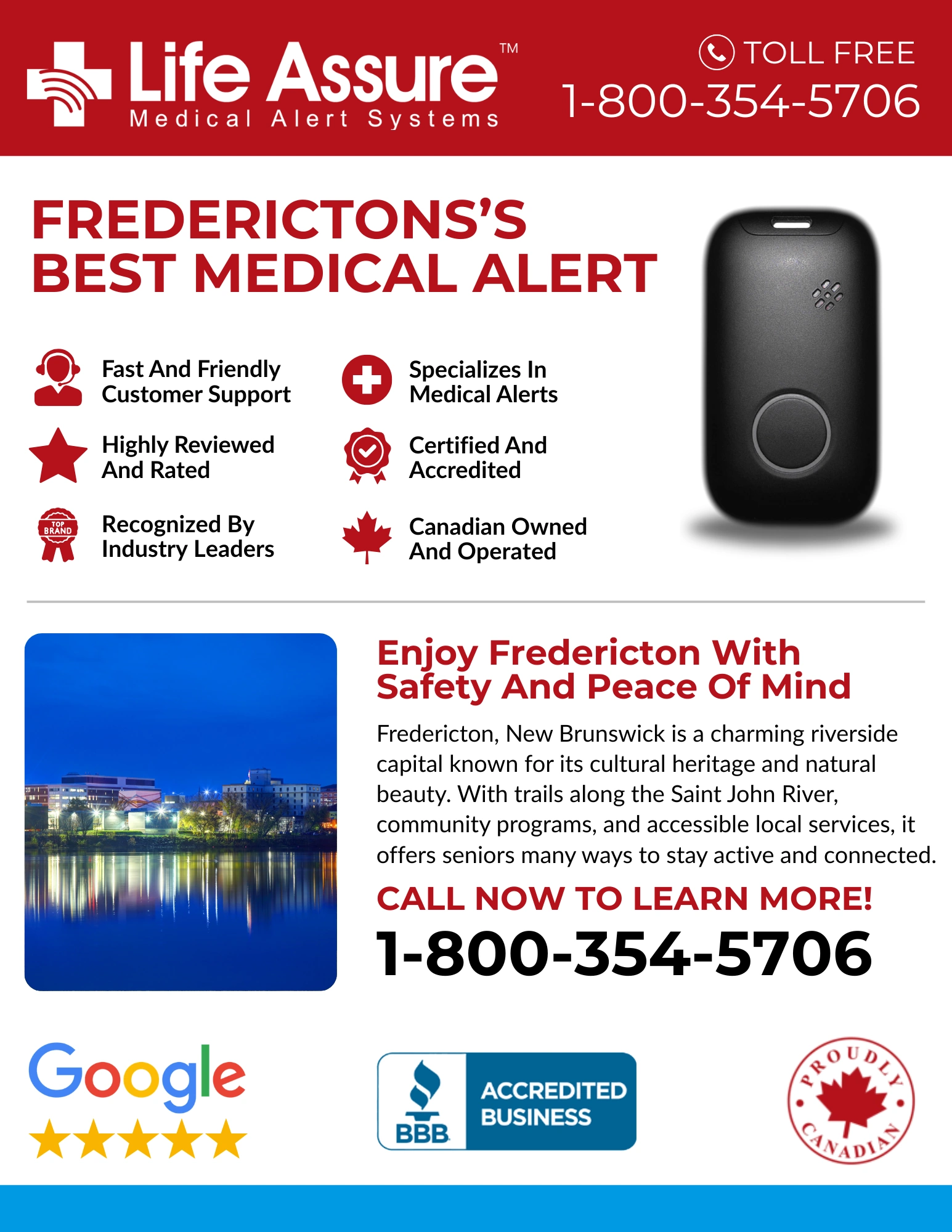 Life Assure Classic Home Medical Alert Device