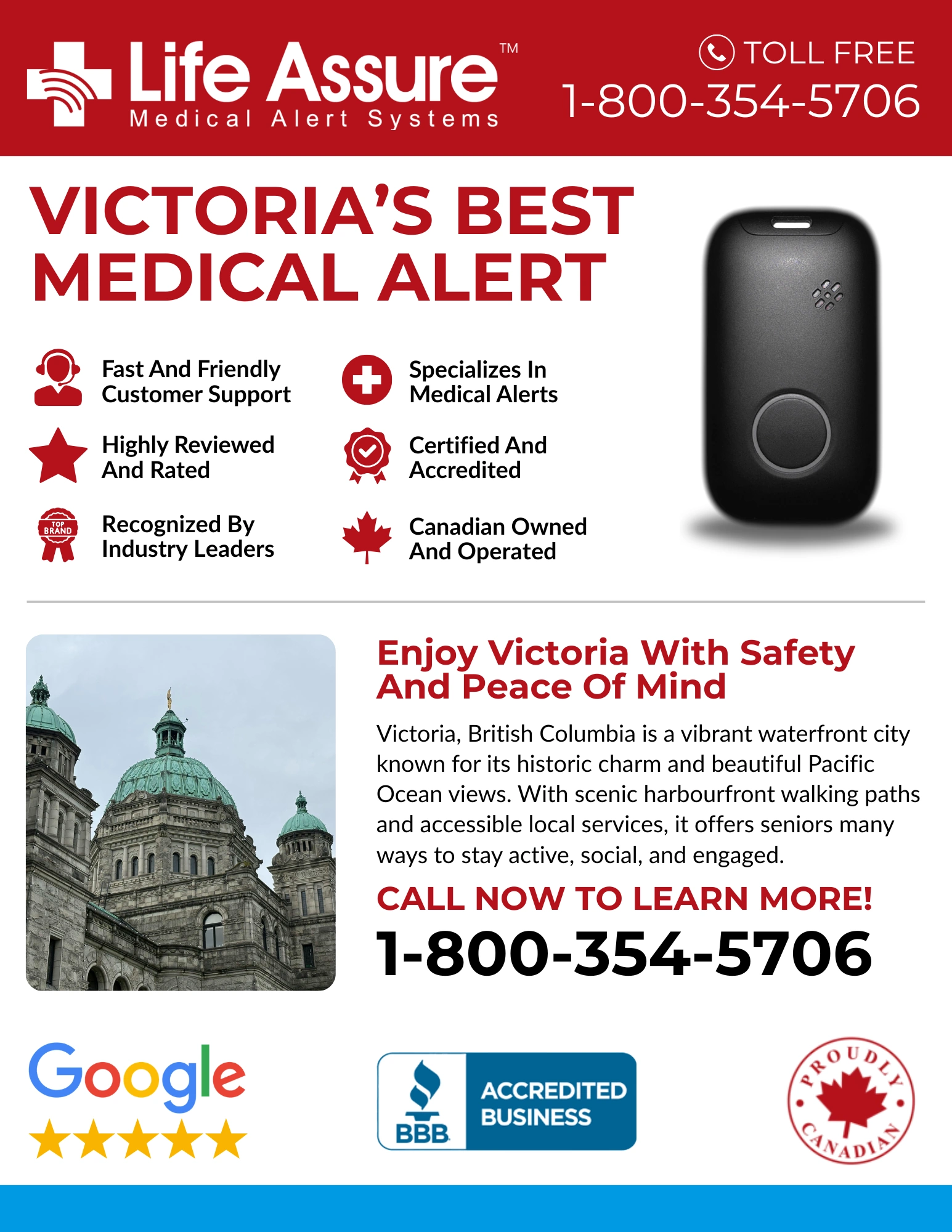 Life Assure Classic Home Medical Alert Device