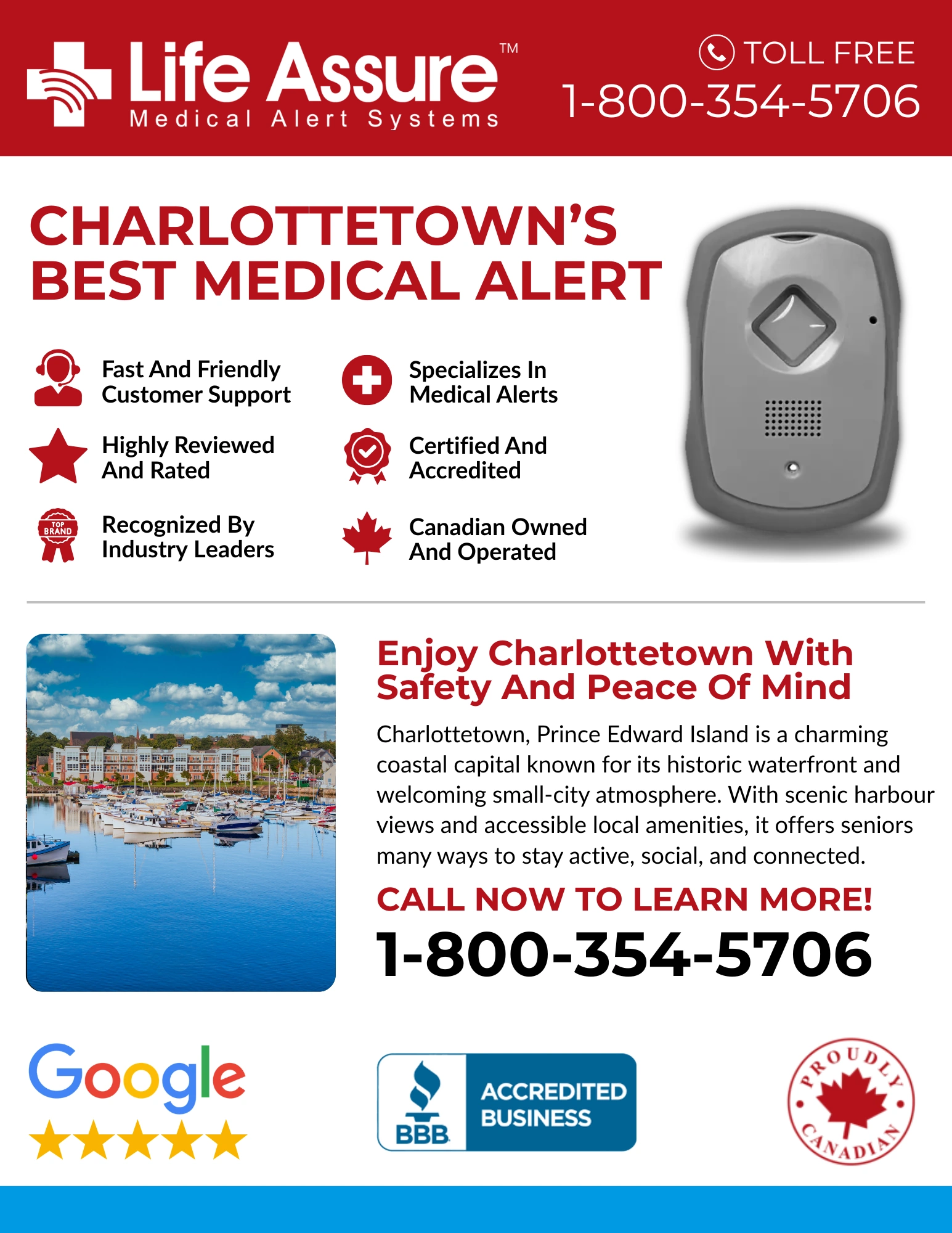 Life Assure Classic Home Medical Alert Device