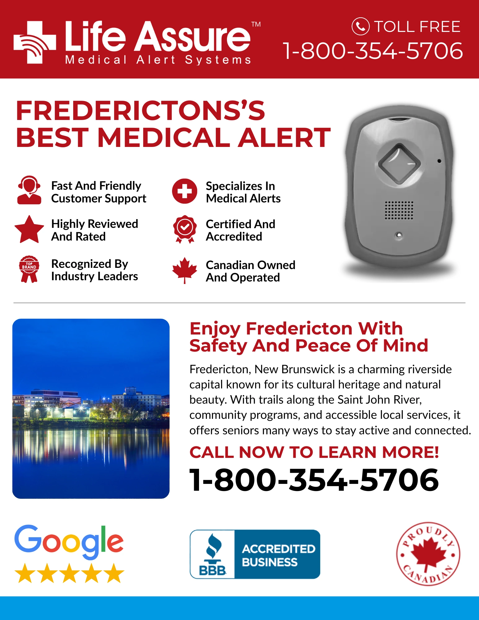 Life Assure Classic Home Medical Alert Device