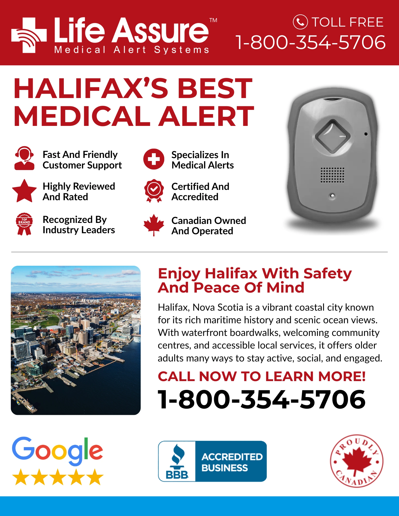 Life Assure Classic Home Medical Alert Device