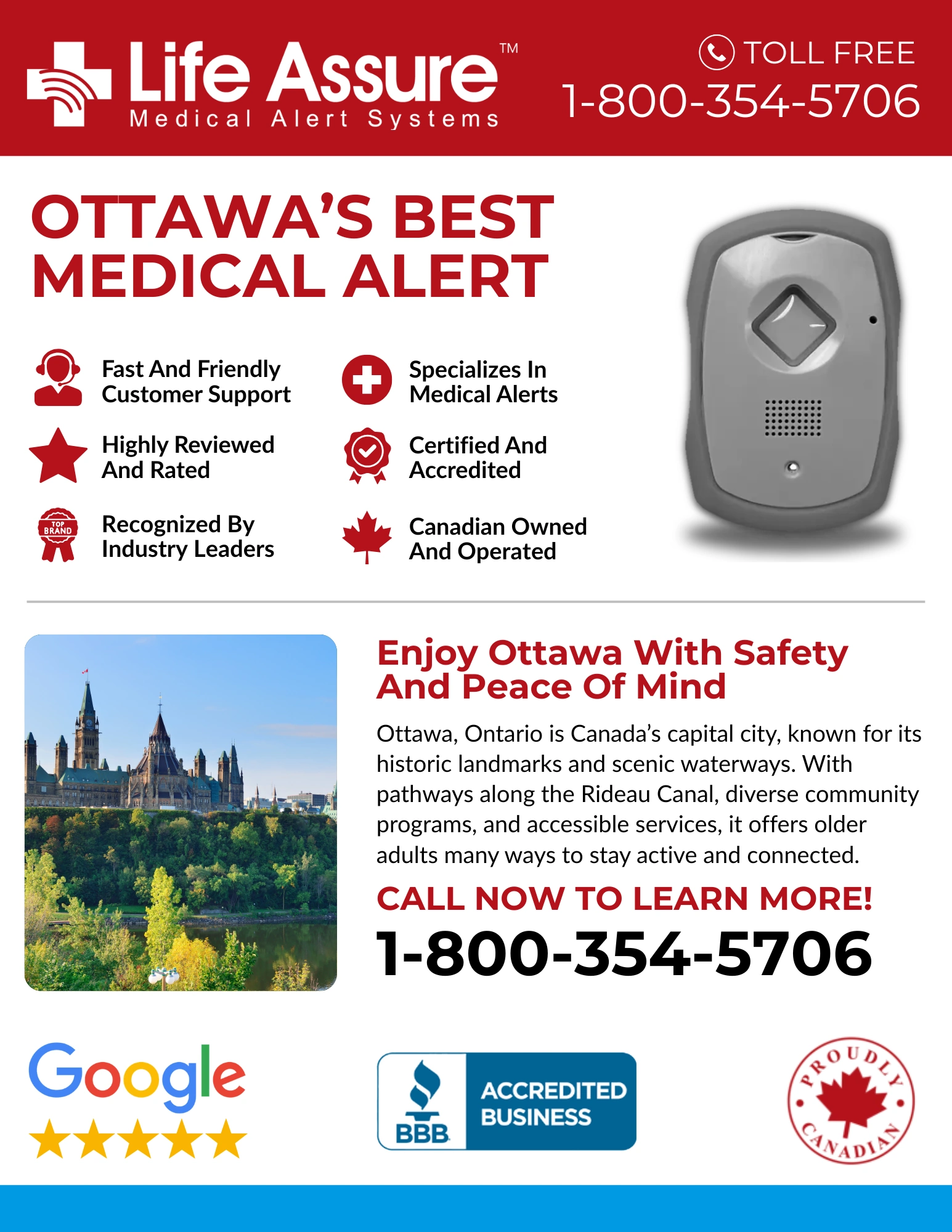 Life Assure Classic Home Medical Alert Device