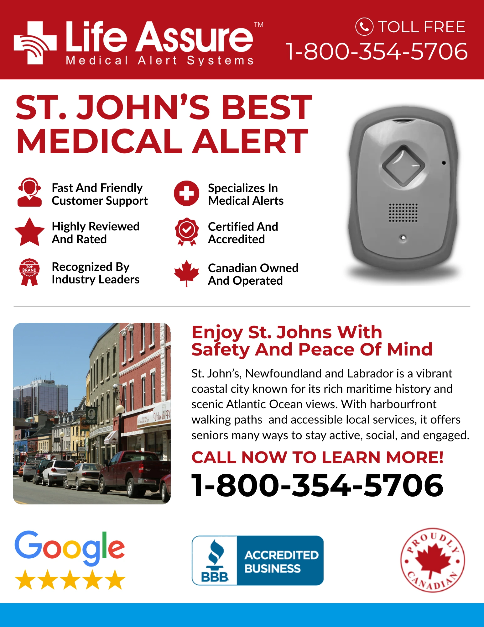 Life Assure Classic Home Medical Alert Device