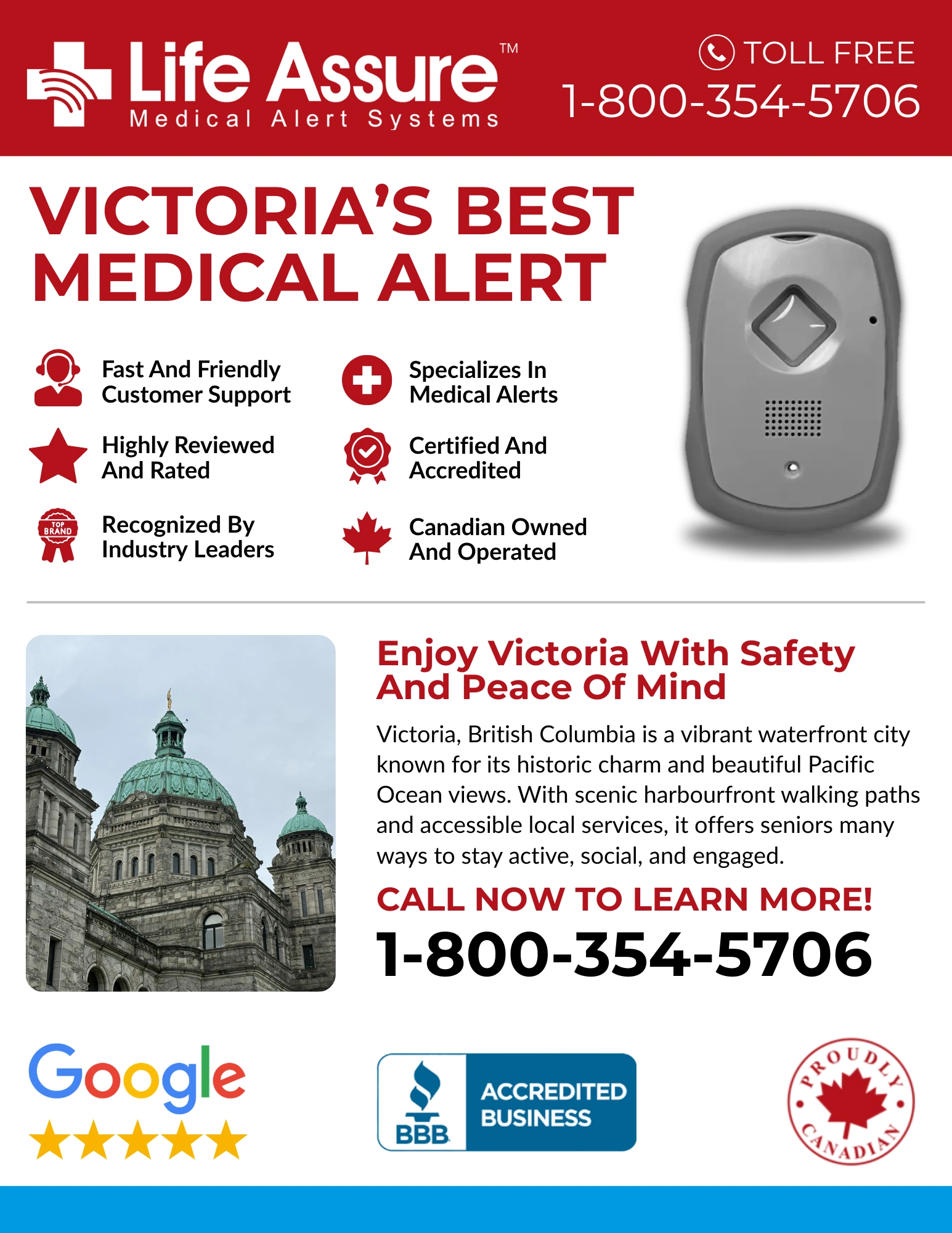 Life Assure Classic Home Medical Alert Device