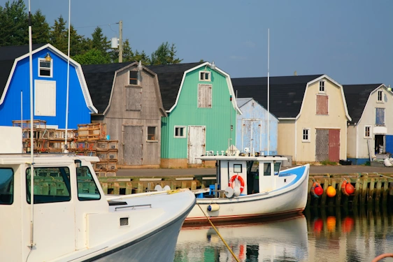 Prince Edward Island Lobster boats on the water