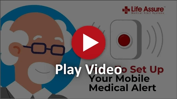 Click the button to watch the Unboxing of mobile Home Medical Alert device from Life Assure.
