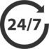 24/7 Monitoring Icon