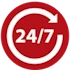 24/7 Monitoring Icon