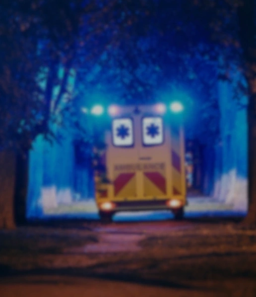 Ambulance is on its way to the senior